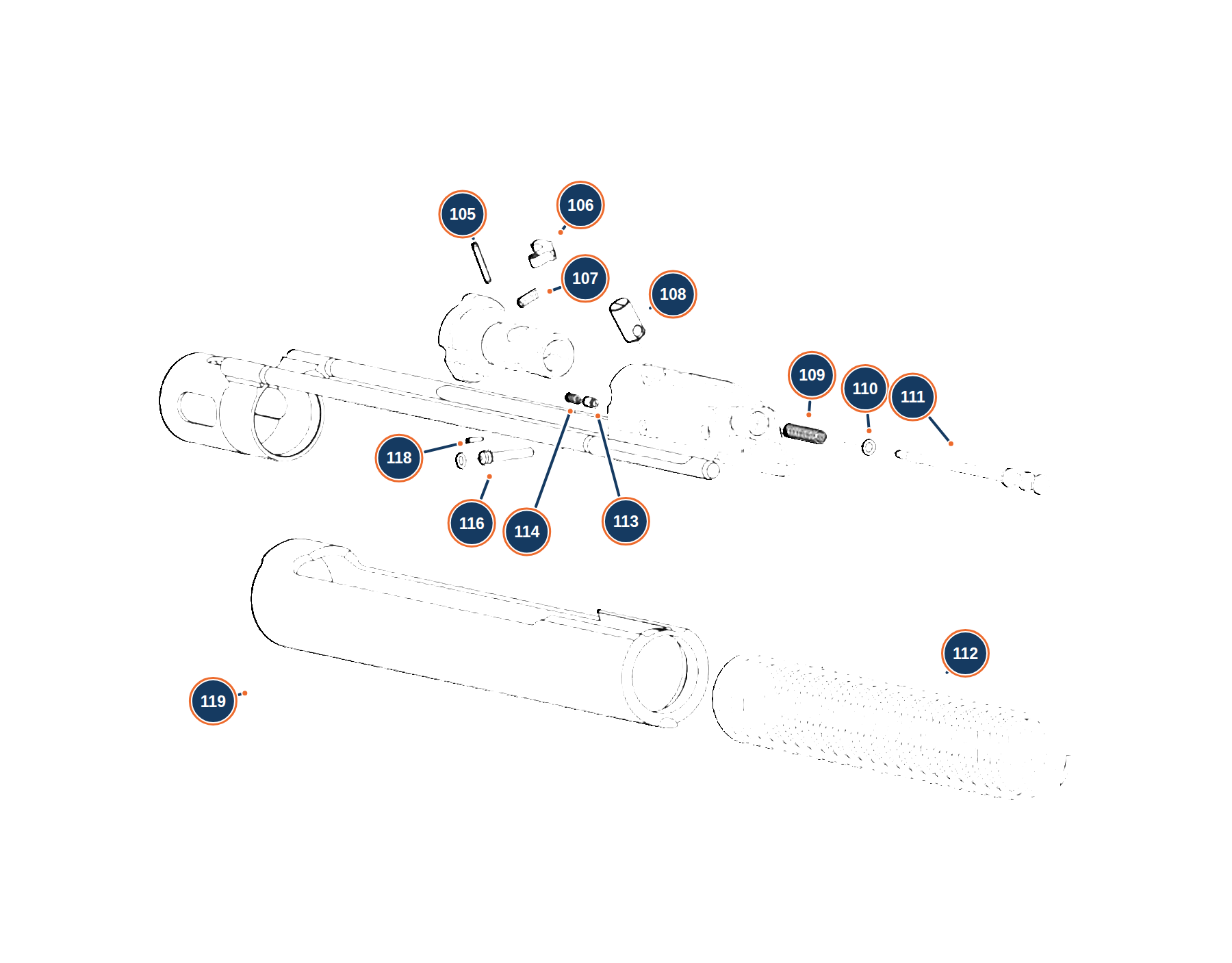 Official A400 Xplor Action 12G Slide exploded diagram