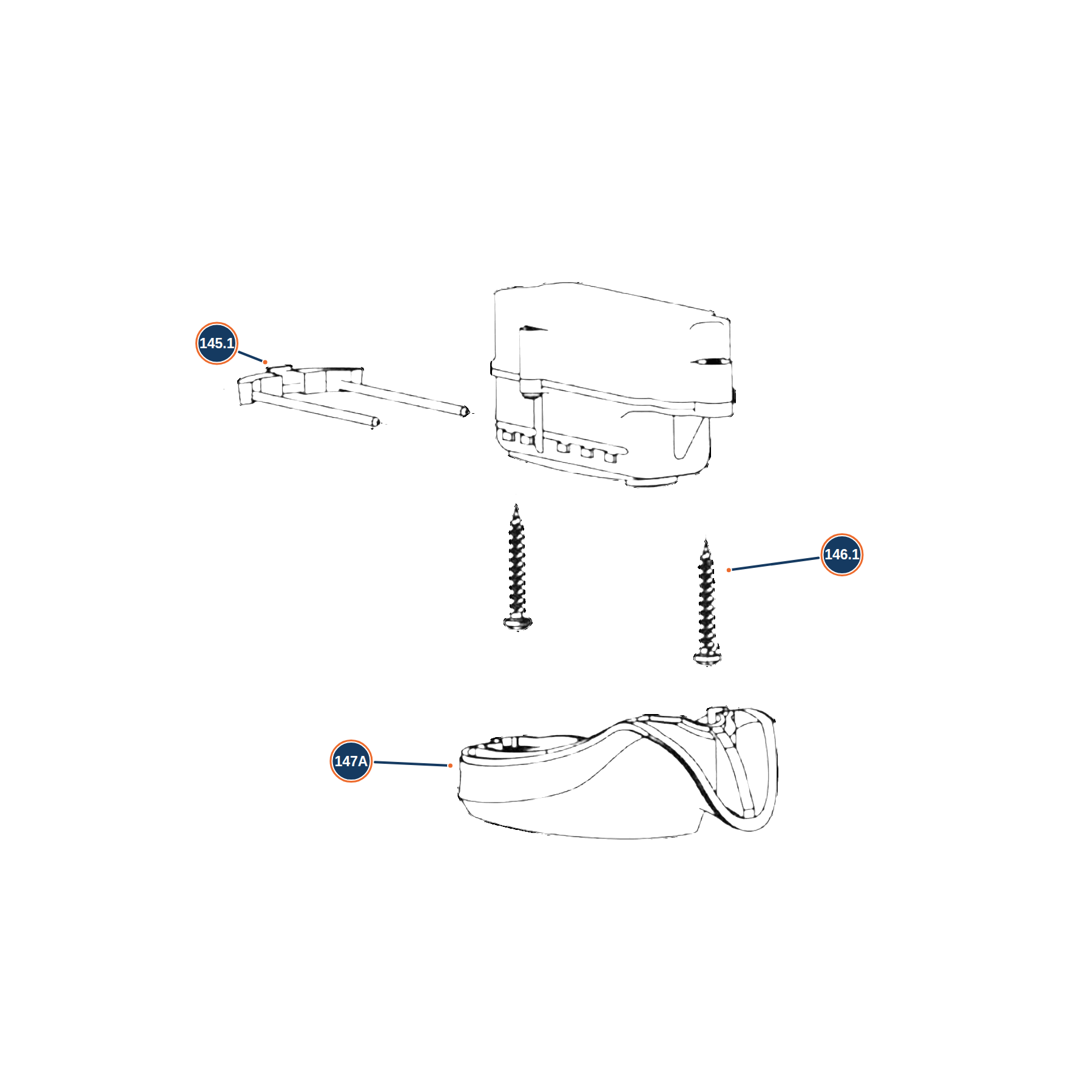 Official A400 Xplor Action 12G Gunpod exploded diagram
