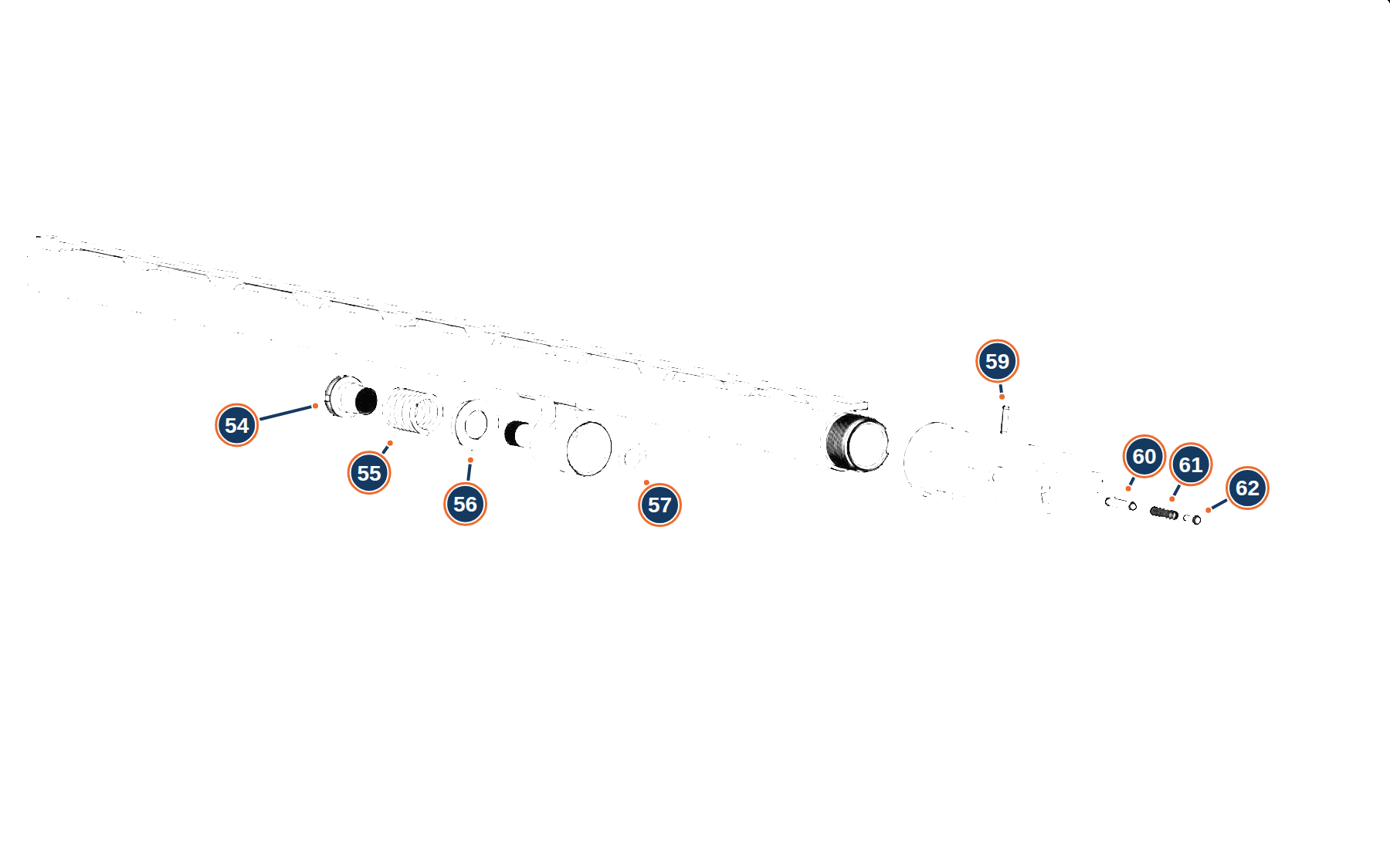Official A400 Xplor Action 12G Barrel exploded diagram