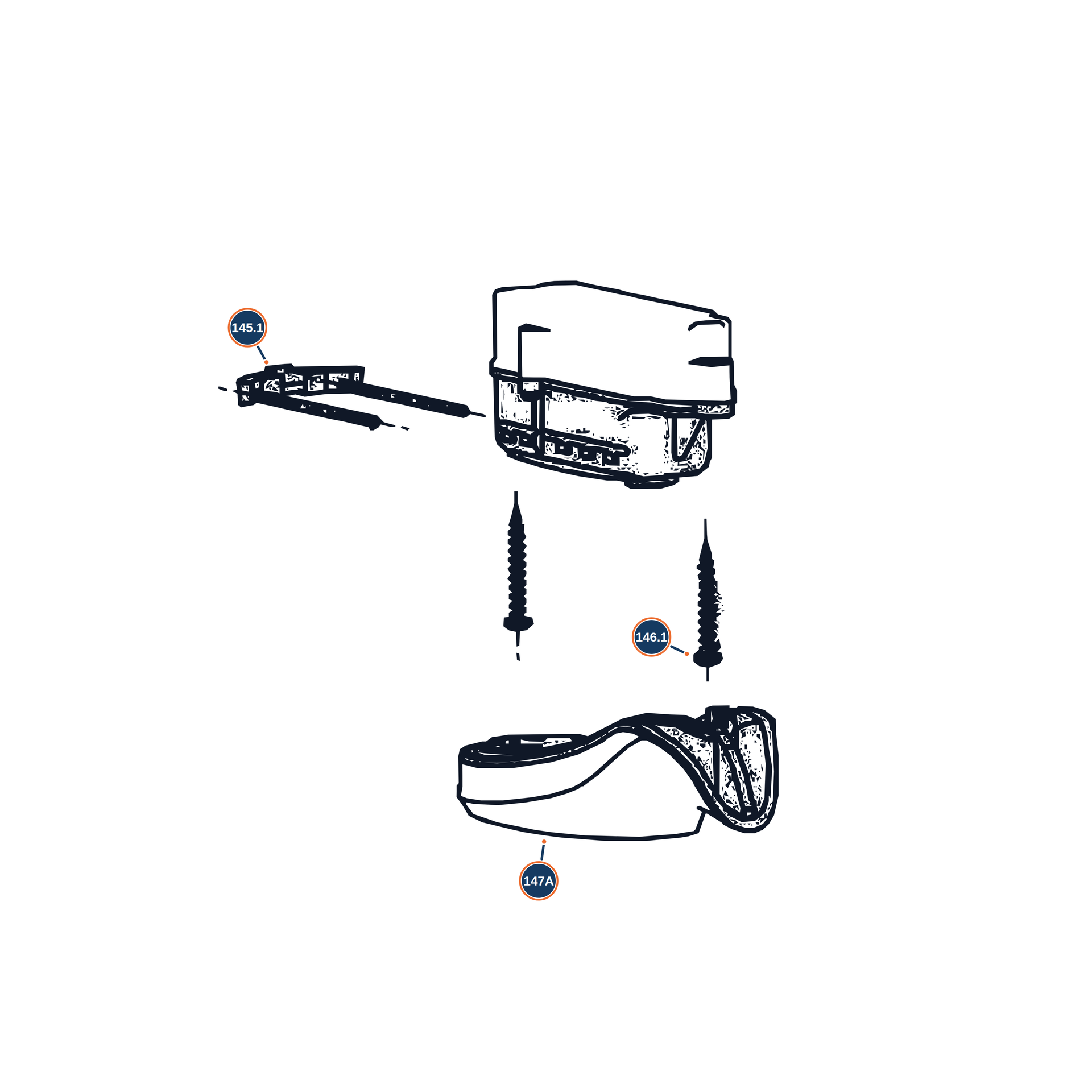 Official A400 Xplor Action 12G Gunpod exploded diagram