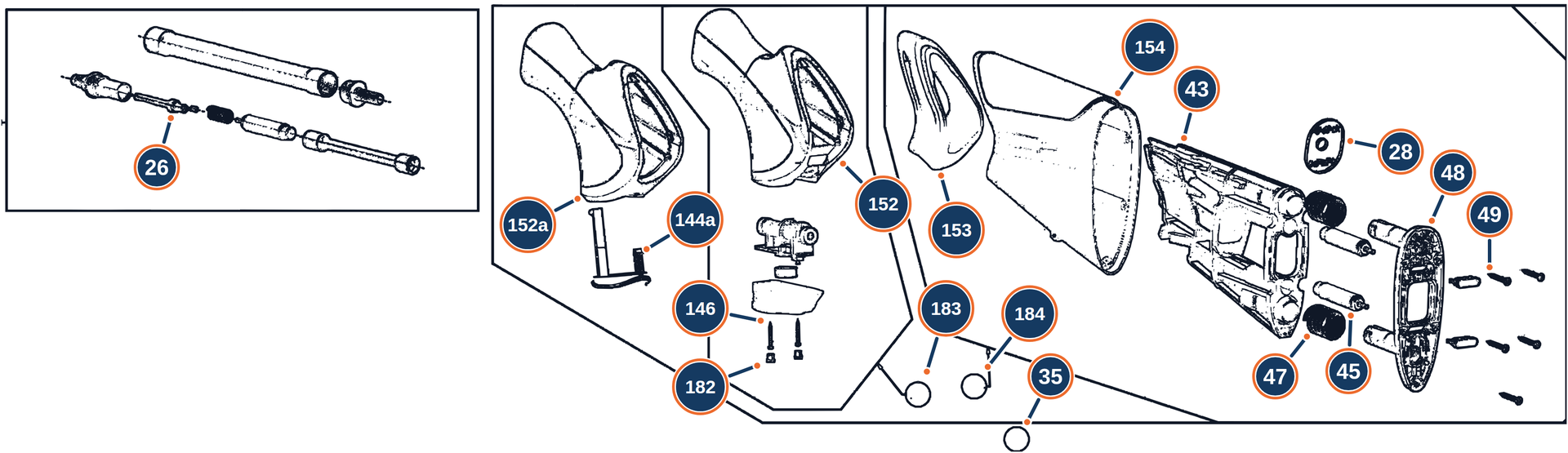 Official A400 Xtreme Plus 12G Gruppo_calcio exploded diagram