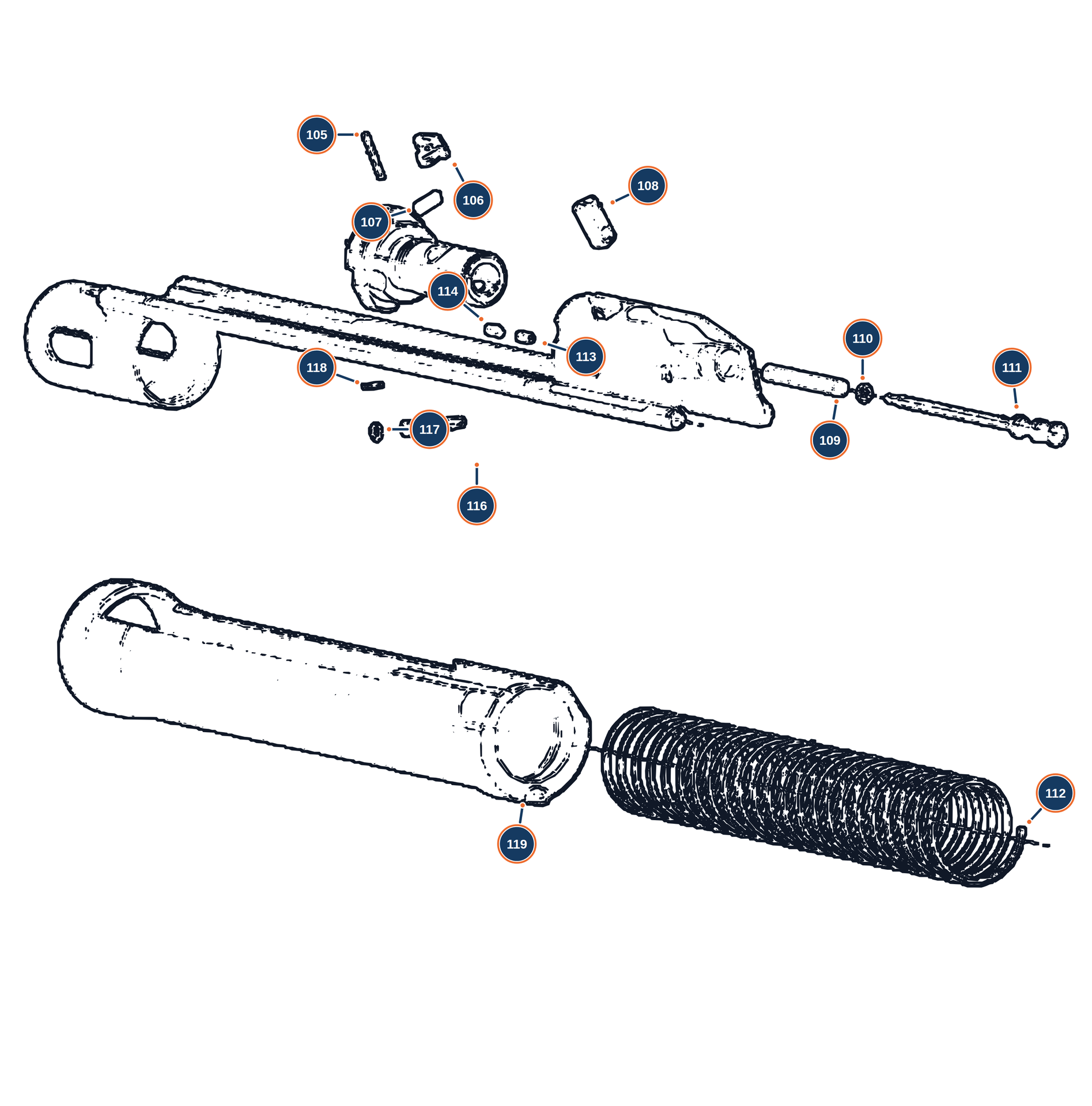 Official A400 Xtreme Plus 12G Gruppo_carrello exploded diagram