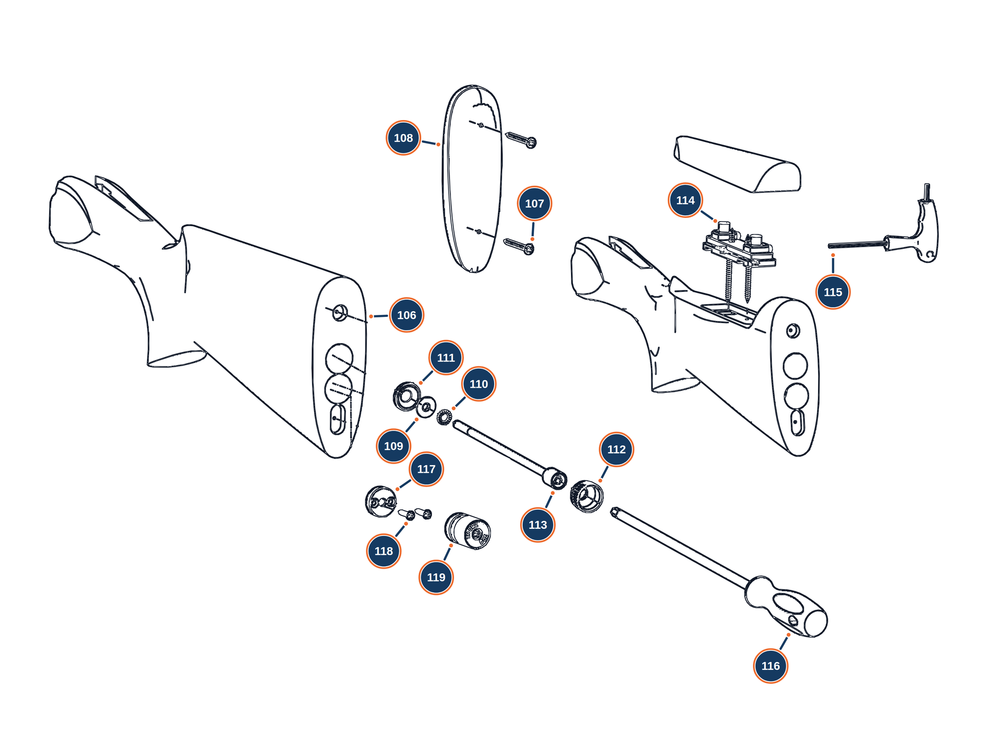 Official DT11 Sporting 12G Calcio exploded diagram