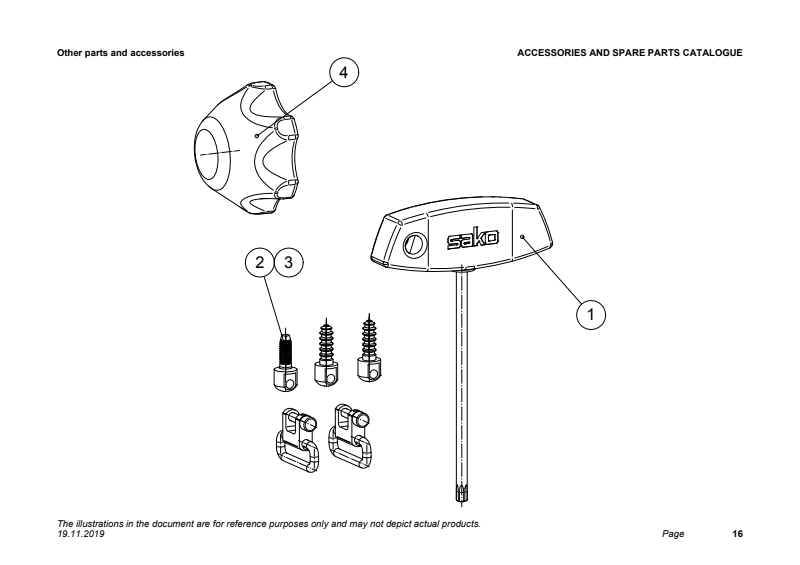 Sako A7 Other parts and accessories exploded parts diagram