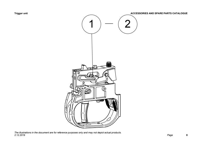 Sako TRG 22 / 42 A1 Trigger unit exploded parts diagram