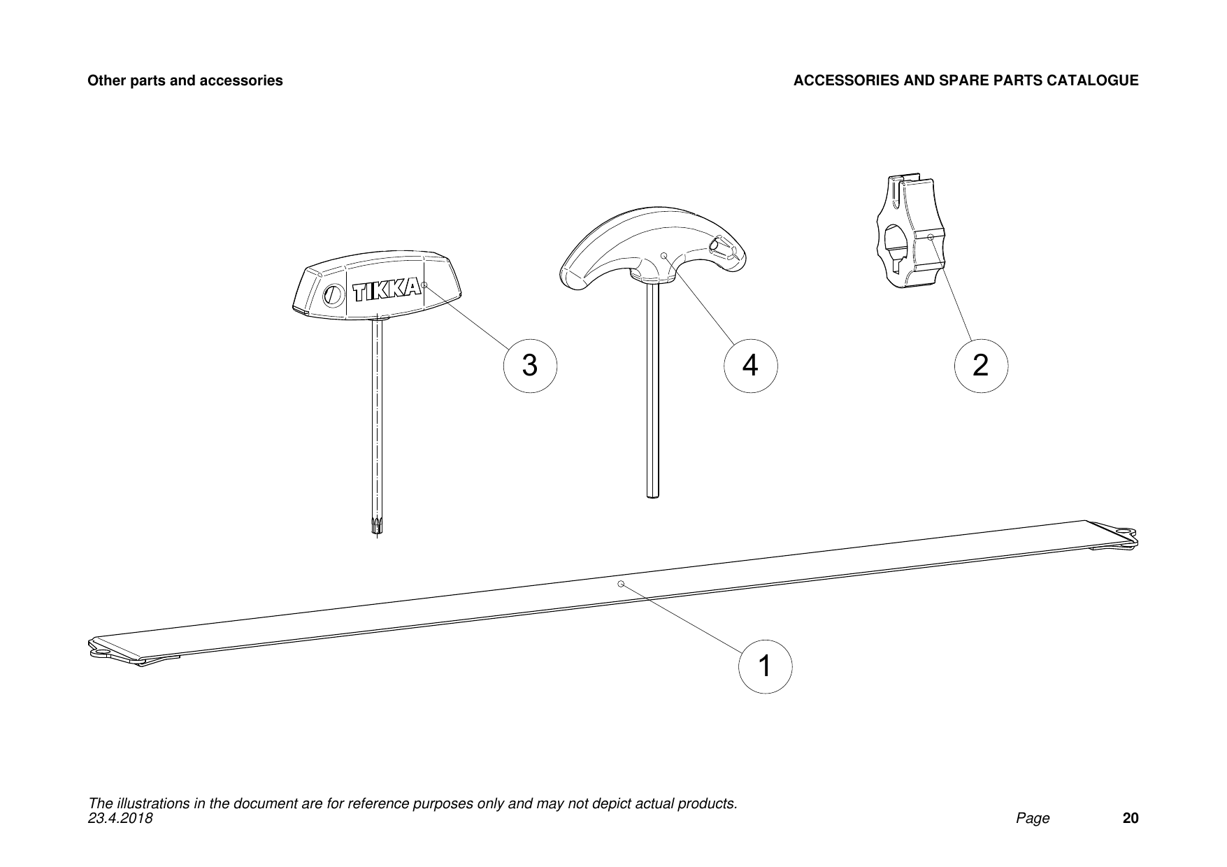 Tikka T3 / T3x Other parts and accessories exploded parts diagram