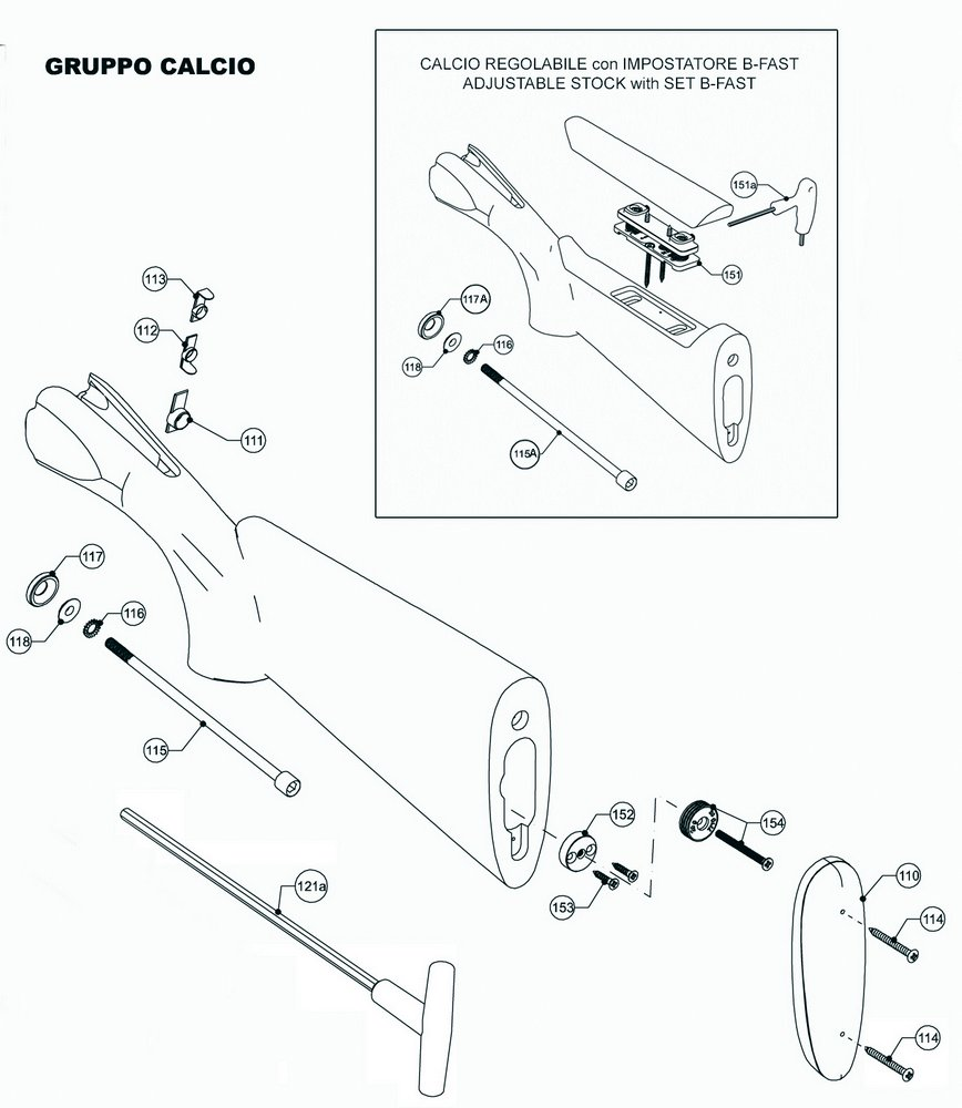 Beretta 690 Sporting 12G Game Scene — Stock exploded diagram