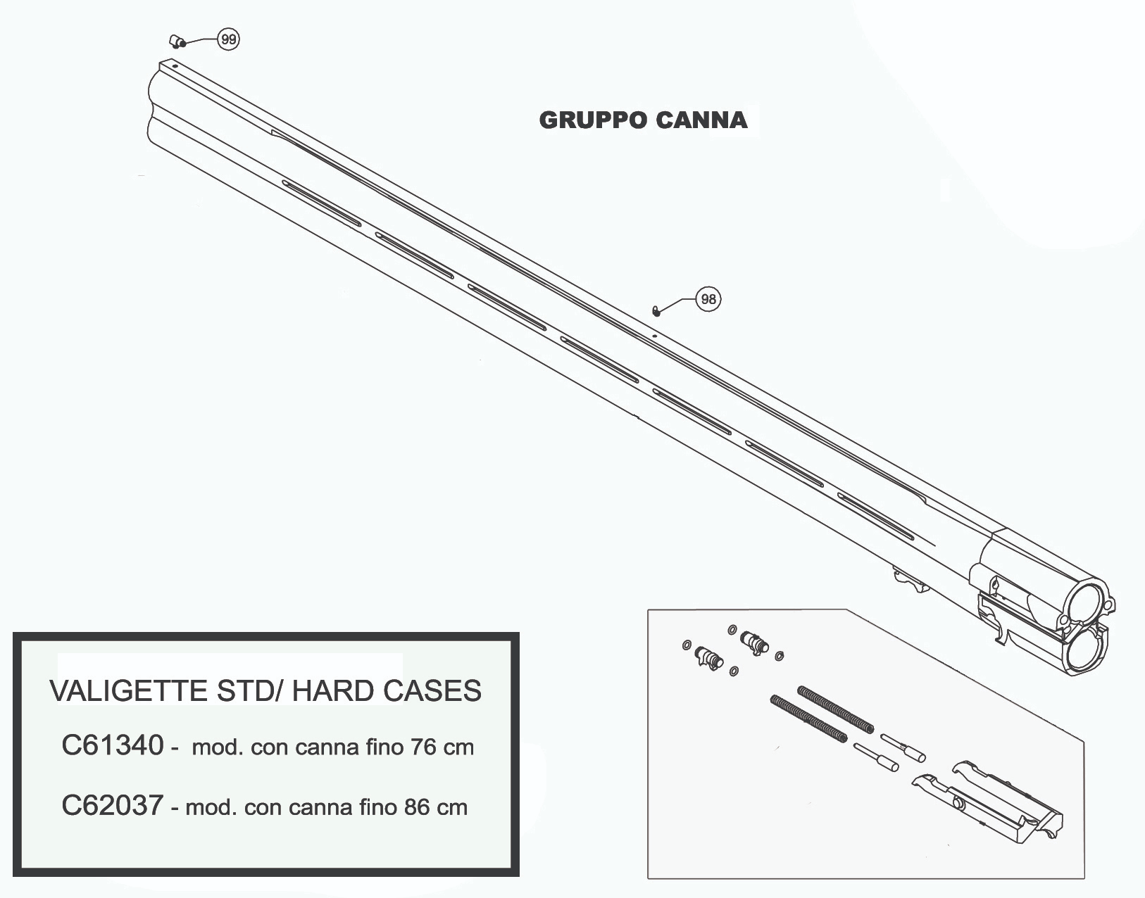 Beretta 690 Trap Black 12G — Barrel exploded diagram