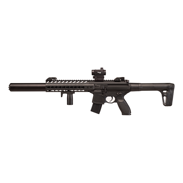 Sig Sauer MCX Air Rifle Black with Sig Sauer 1x20mm 3MOA Red Dot Sight