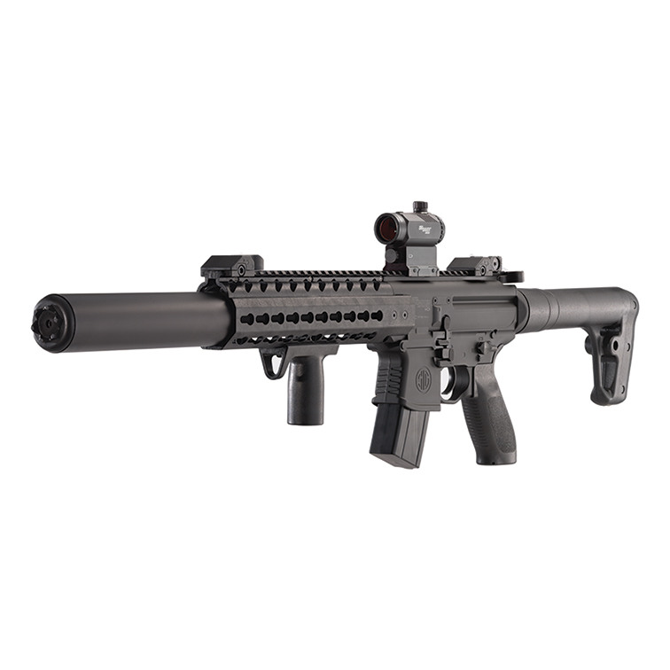 Sig Sauer MCX Air Rifle Black with Sig Sauer 1x20mm 3MOA Red Dot Sight