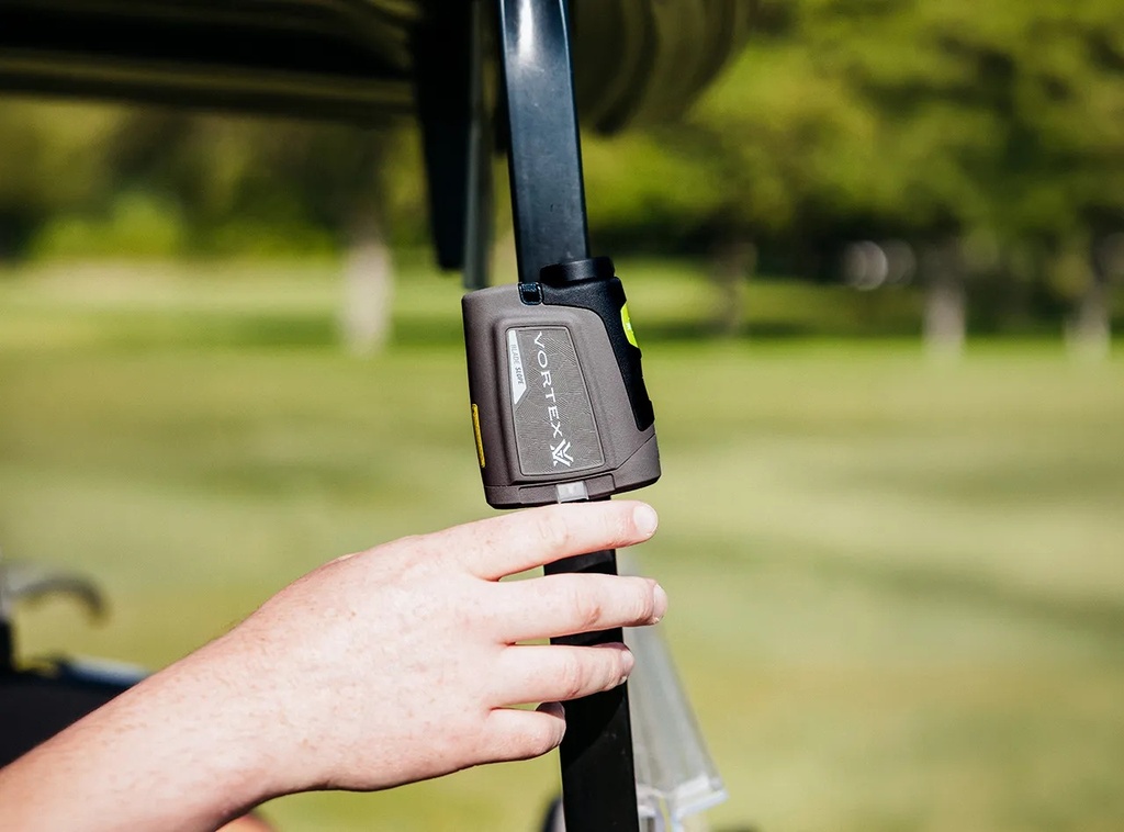 Vortex official | 92e8da98e727eb2a | Vortex Blade Slope Golf Rangefinder utilizing cart magnet