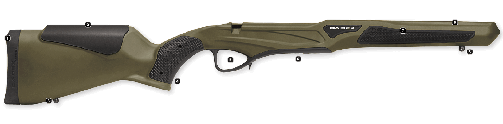 CDX-R7 SPTR hunting chassis features