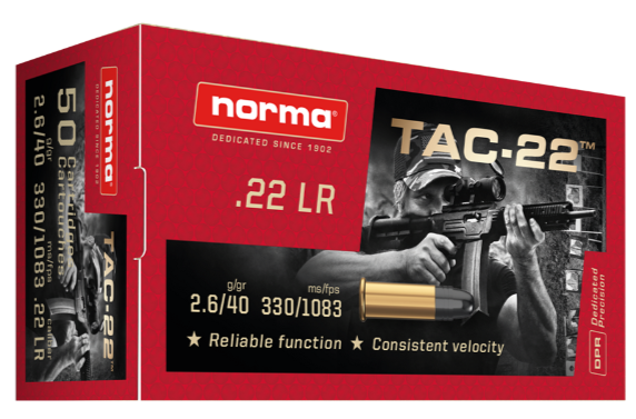 Norma .22 LR 40gr Tac-22
