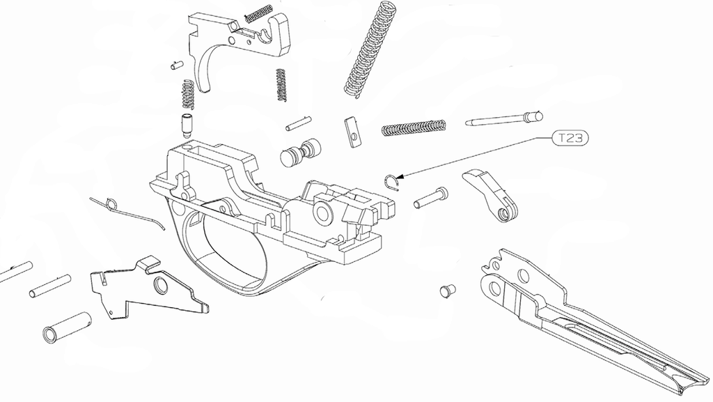 Stoeger M3000/M3K/M3500 Trigger Guard Pin Spring D Clip (T23)