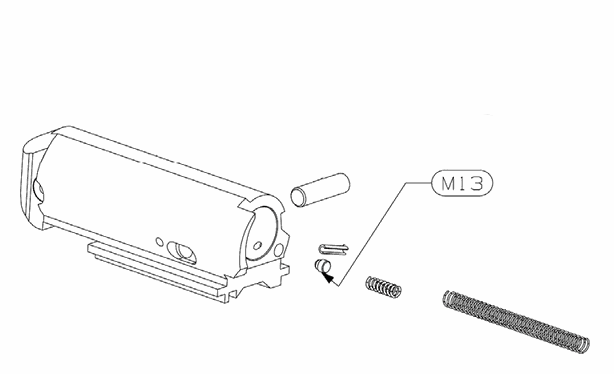 Stoeger M3K/M3500/M3000 Bolt Handle Detent (M13)