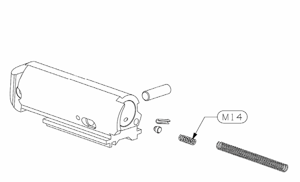 Stoeger M3K/M3500/M3000 Bolt Handle Detent Spring (M14)