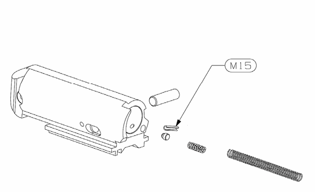 Stoeger M3K/M3500/M3000 Bolt Handle Retaining Pin Plunger (M15)