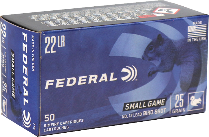 Federal .22LR 25gr Game-Shok #12 Bird Shot