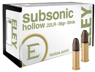 ELEY Subsonic Hollow .22 LR