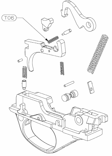 Stoeger M3000 Disconnector Plunger Spring (T06)