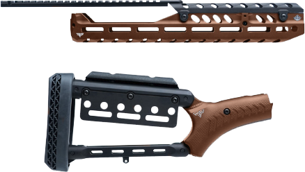 RPP PewView S&W 1854 Rifle-Calibre Lever Stock Set — Root Beer