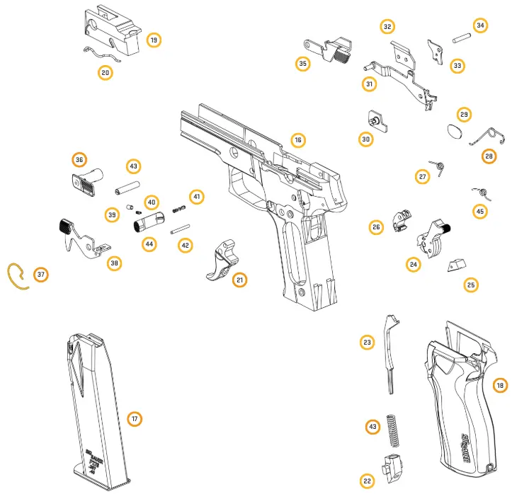 Sig Sauer P226 Decocking Lever Spring