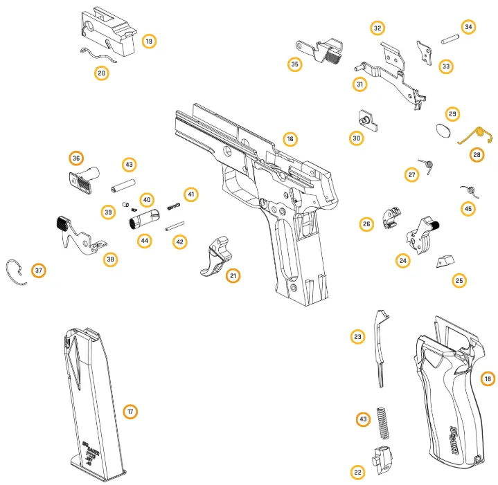 Sig Sauer P226 Trigger Bar Spring
