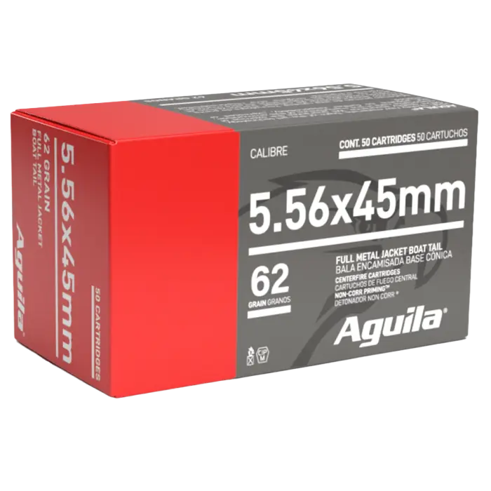 Aguila 5.56mm NATO 62gr FMJBT