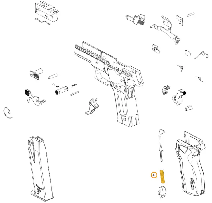 Sig Sauer P226 Main Spring 