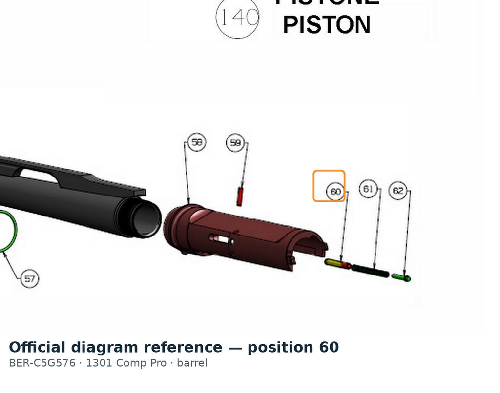 Beretta A400 Ejector 3.5"