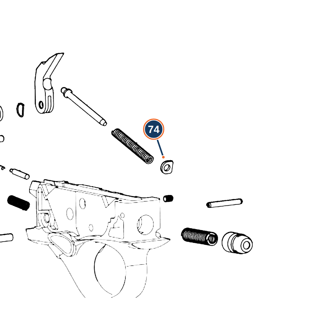 Beretta 1301 Carrier Lever Spring Guide Plate