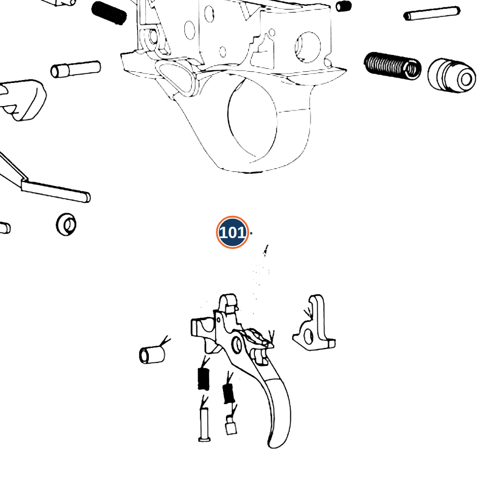 Beretta 1301 Chrome Trigger Assembly