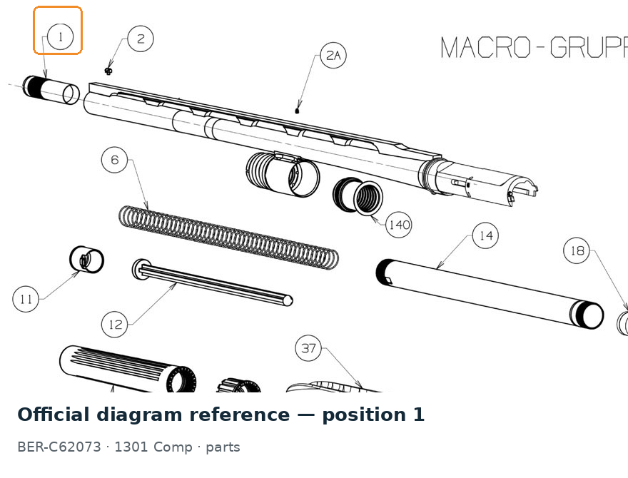 Beretta 686 / 687 / Ultraleggero / A400 / 1301 OptimaChoke HP Flush 1/4 Choke 12G