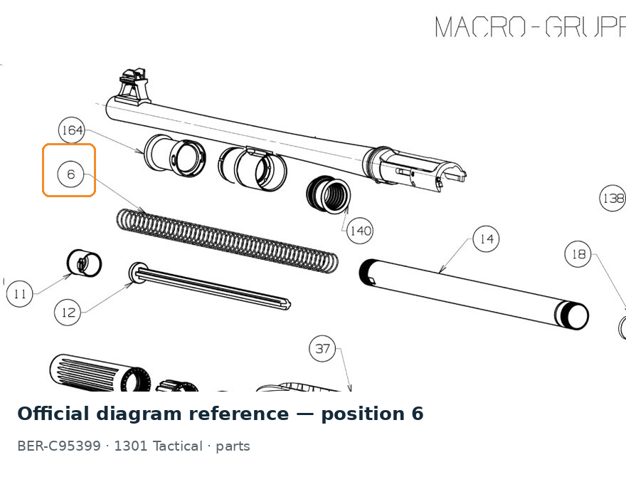 Beretta A400 / 1301 Magazine Spring