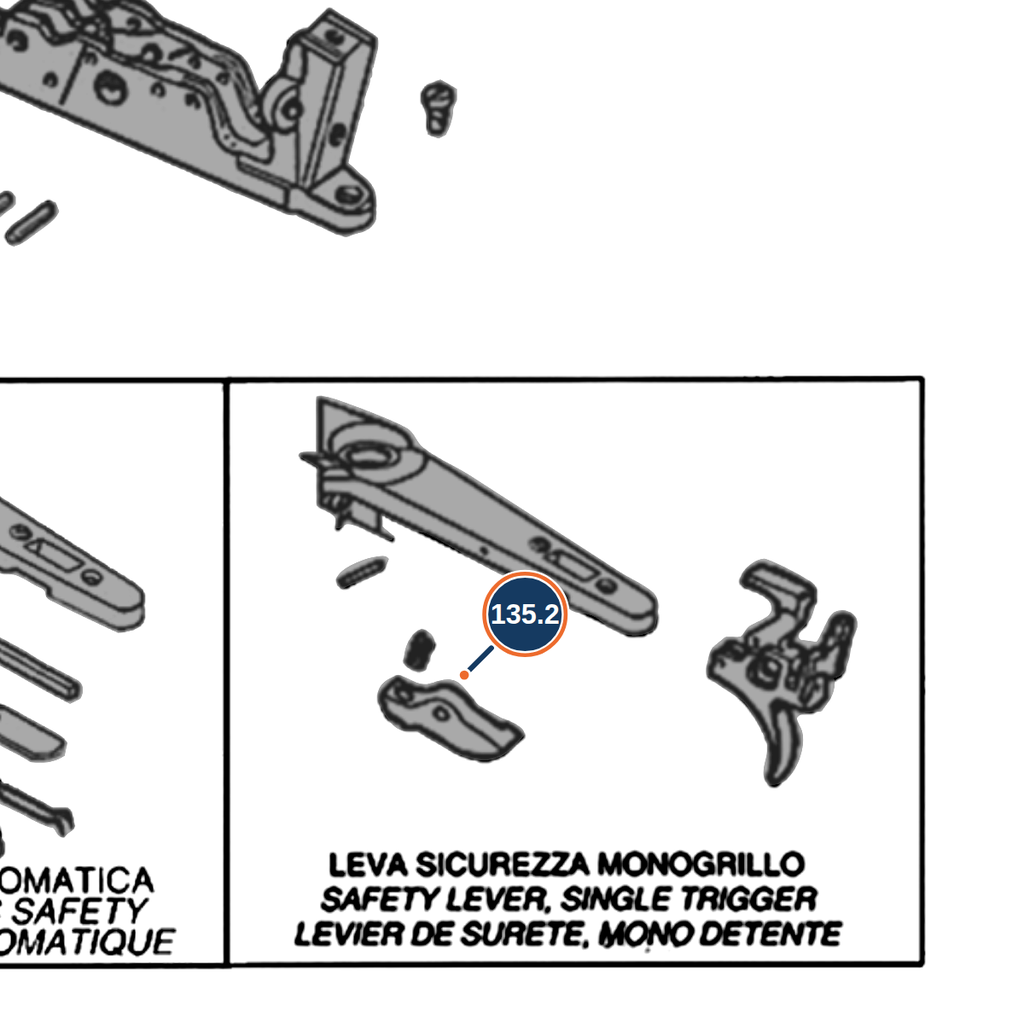 Beretta 686 Safety Rocker 20G