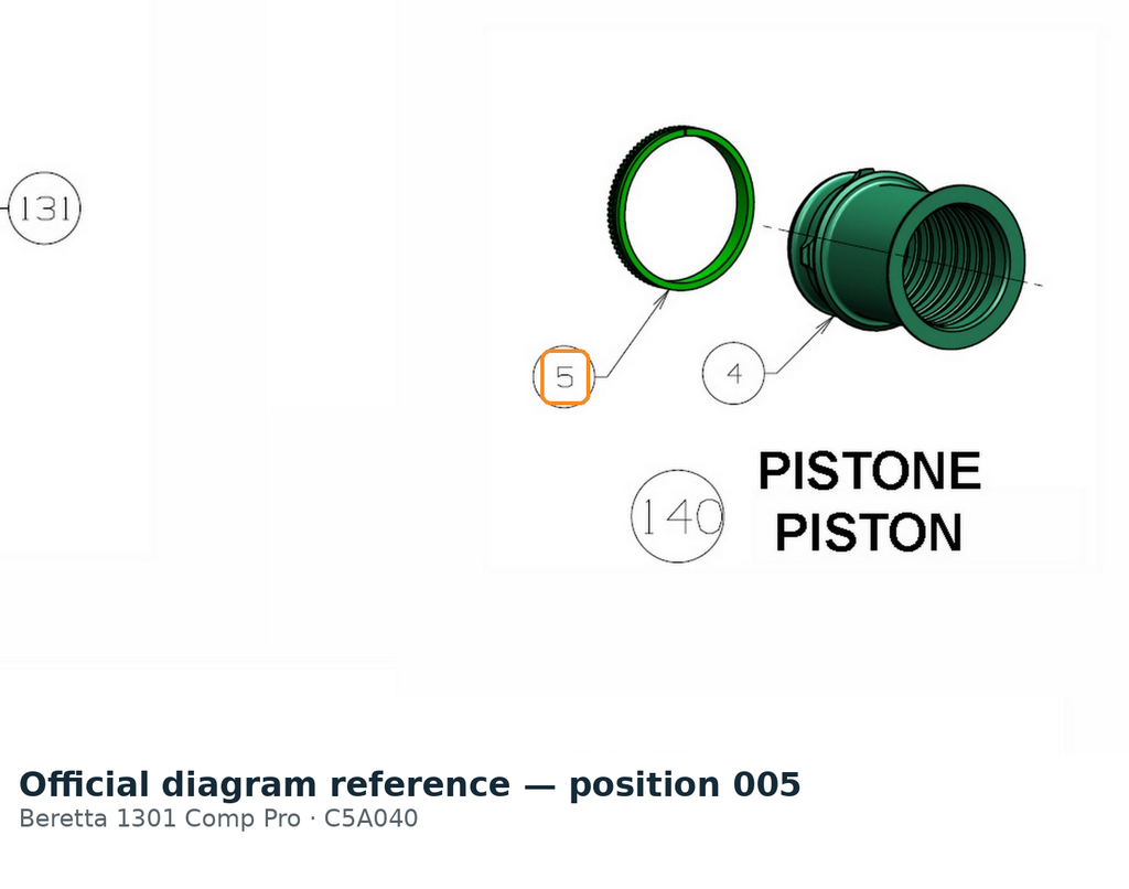 Beretta A400 Piston Ring