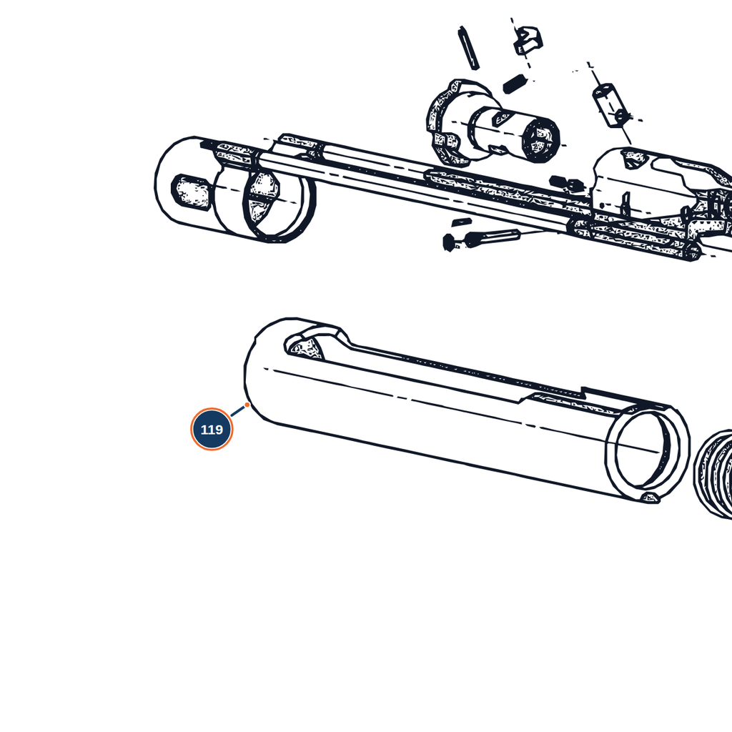 Beretta A400 Recoil Spring Guide Tube