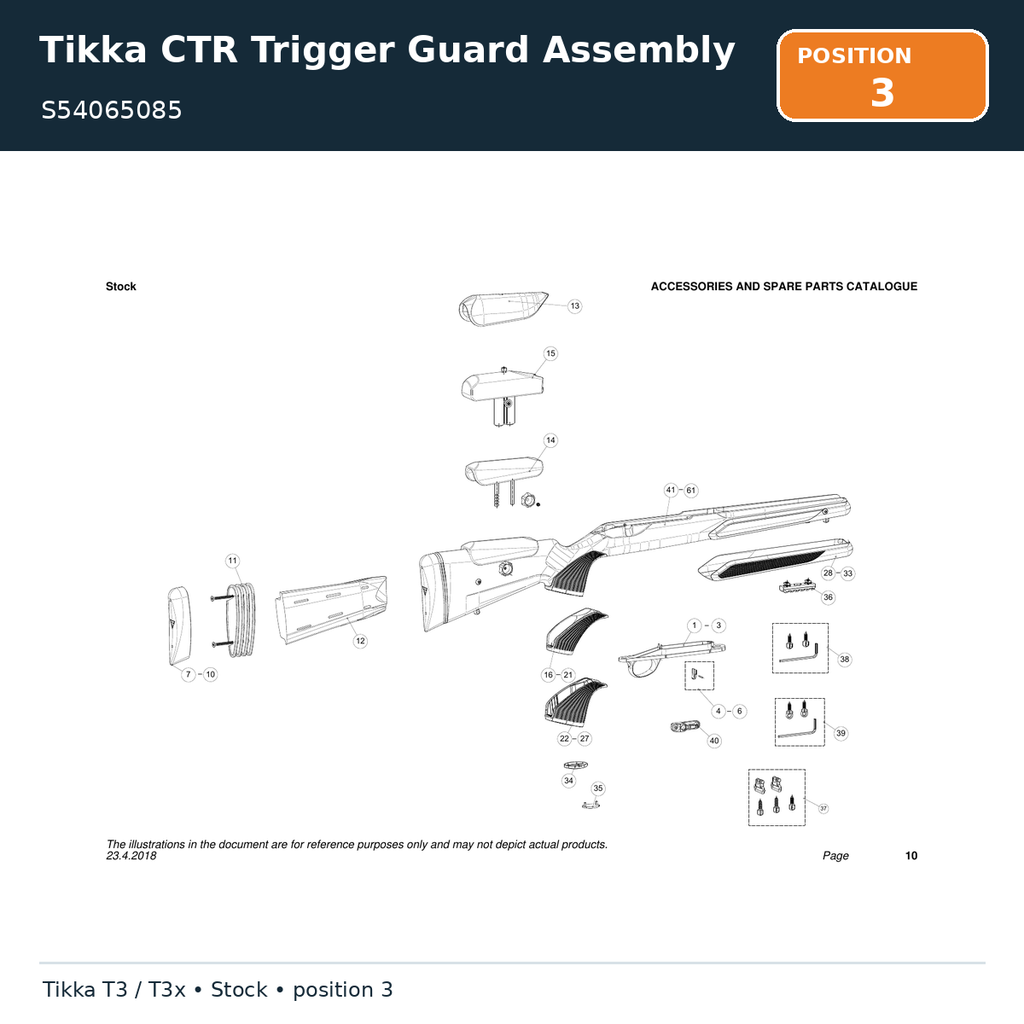Tikka CTR Trigger Guard Assembly