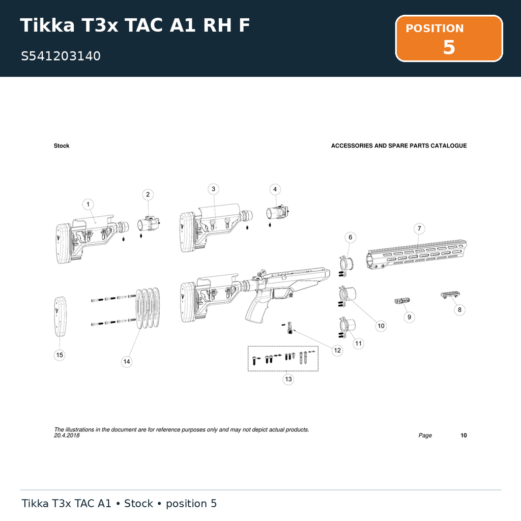 Tikka T3x TAC A1 RH F