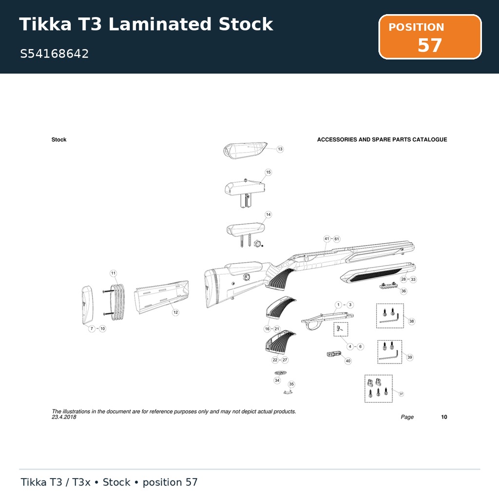 Tikka T3 Laminated Stock