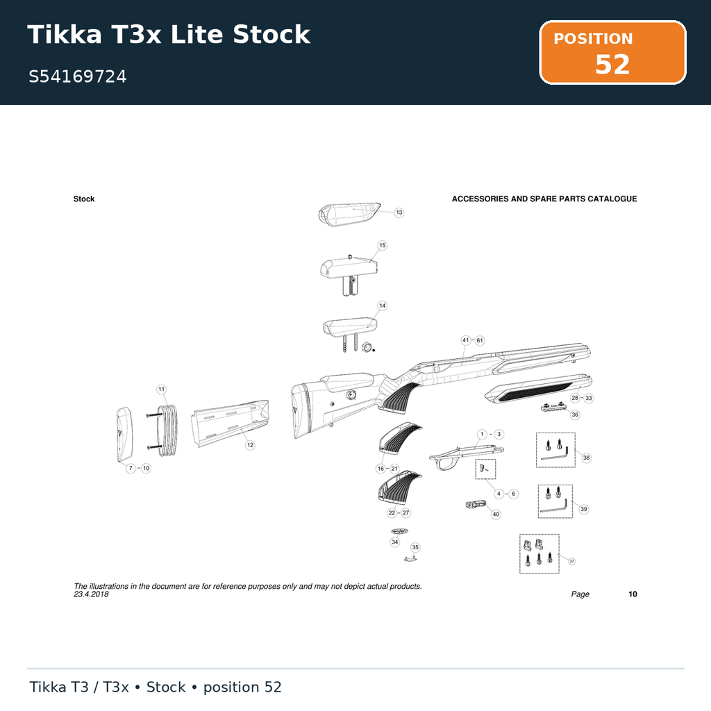 Tikka T3x Lite Stock