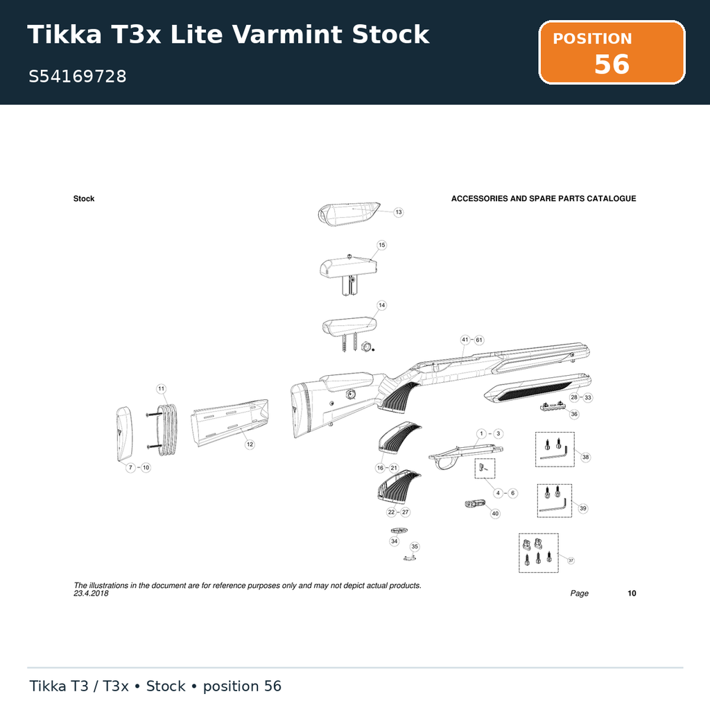 Tikka T3x Lite Varmint Stock