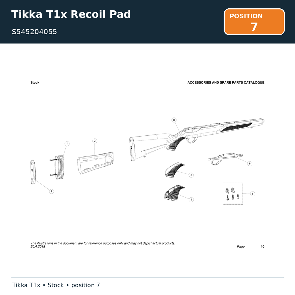 Tikka T1x Recoil Pad