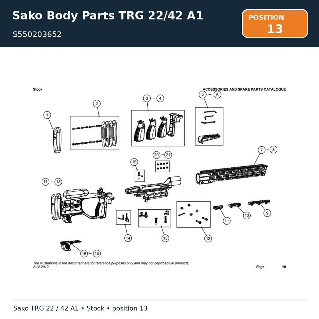 Sako Body Parts TRG 22/42 A1