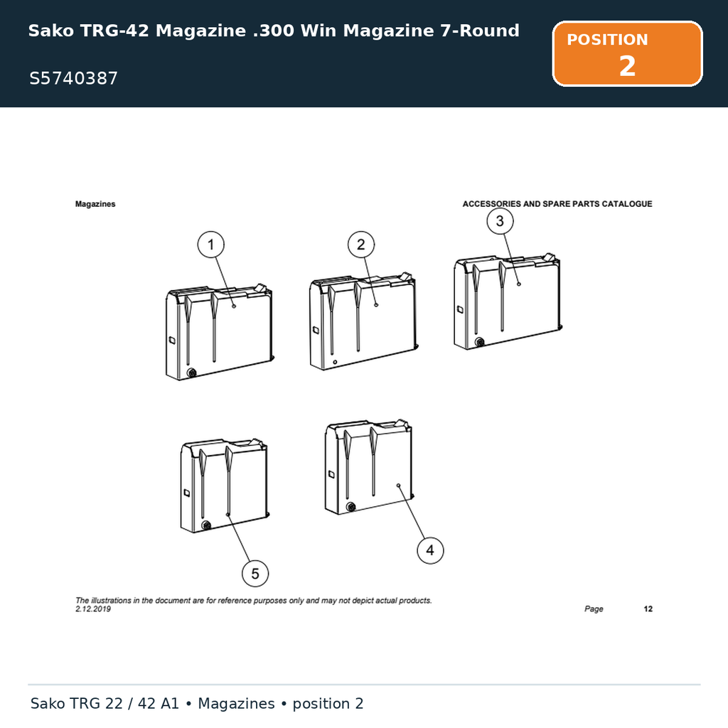 Sako TRG-42 Magazine .300 Win Magazine 7-Round