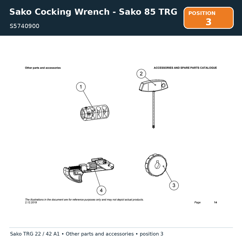 Sako Cocking Wrench - Sako 85 TRG