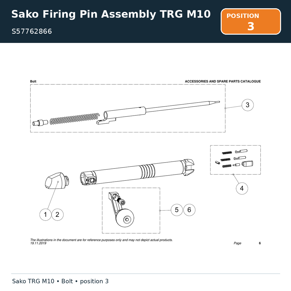 Sako Firing Pin Assembly TRG M10