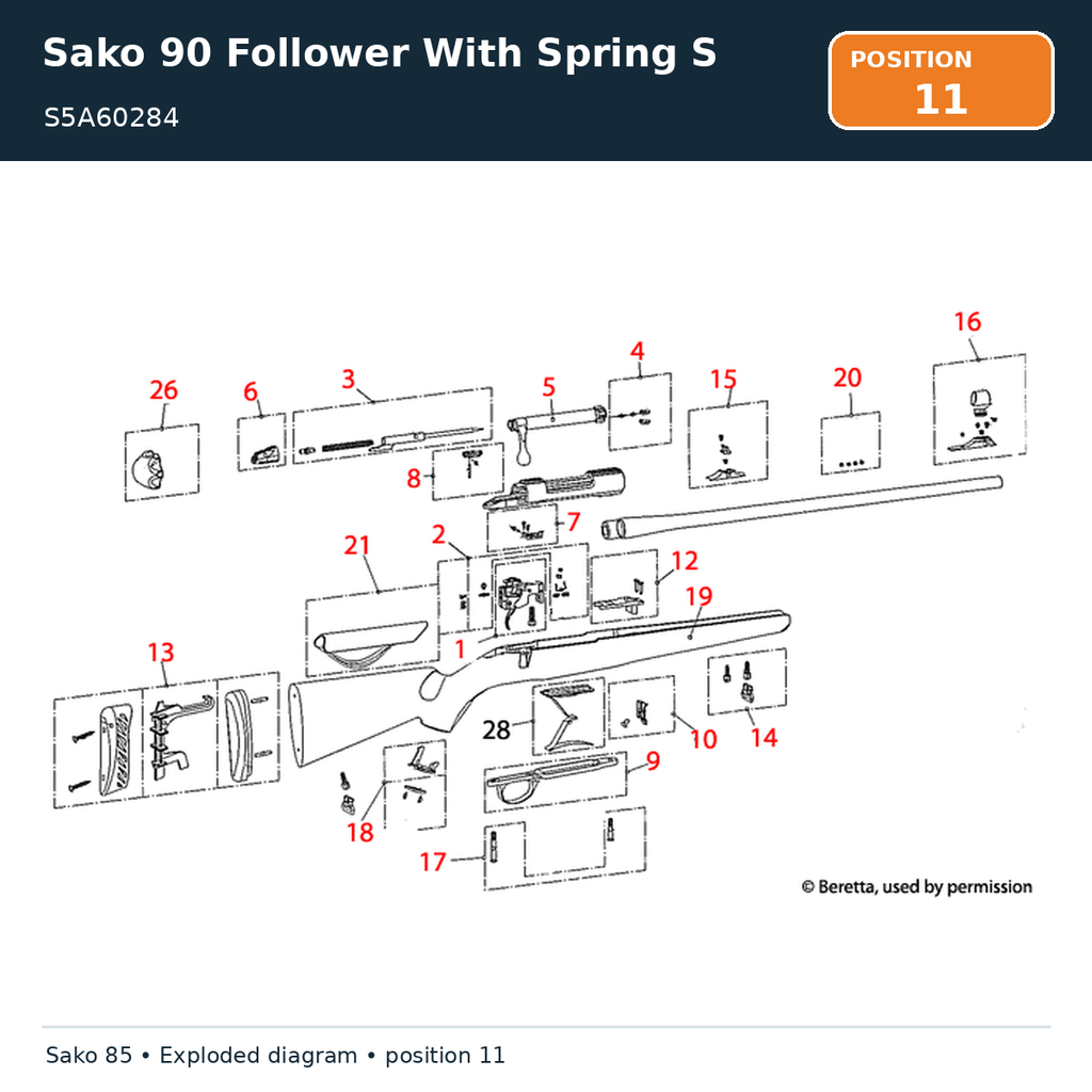 Sako 90 Follower With Spring S