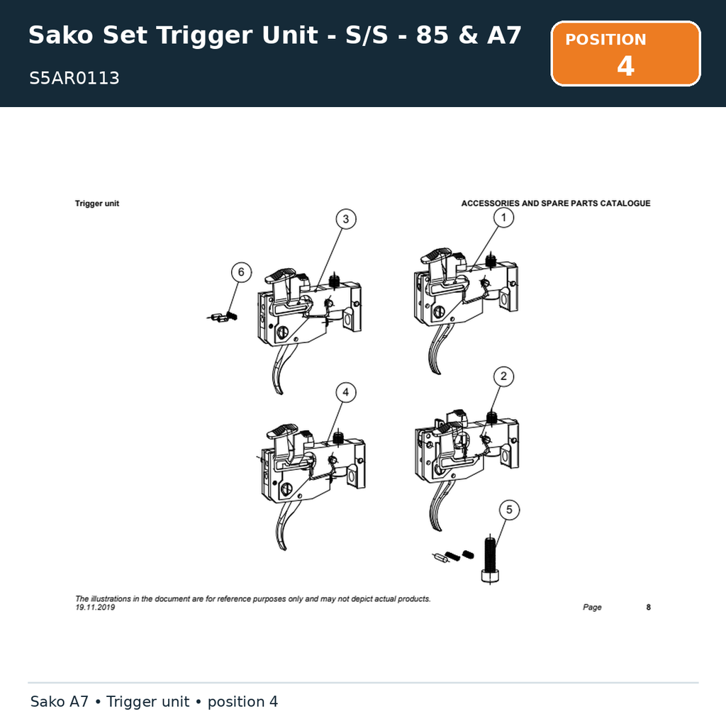 Sako Set Trigger Unit - S/S - 85 & A7
