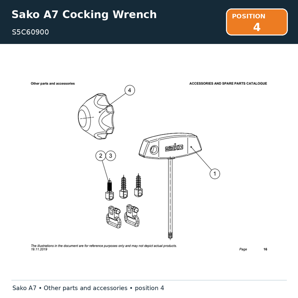 Sako A7 Cocking Wrench